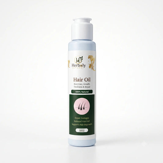 Herbly 100% Natural Hair Oil for Hair Growth & Hair Fall Control | 100ml